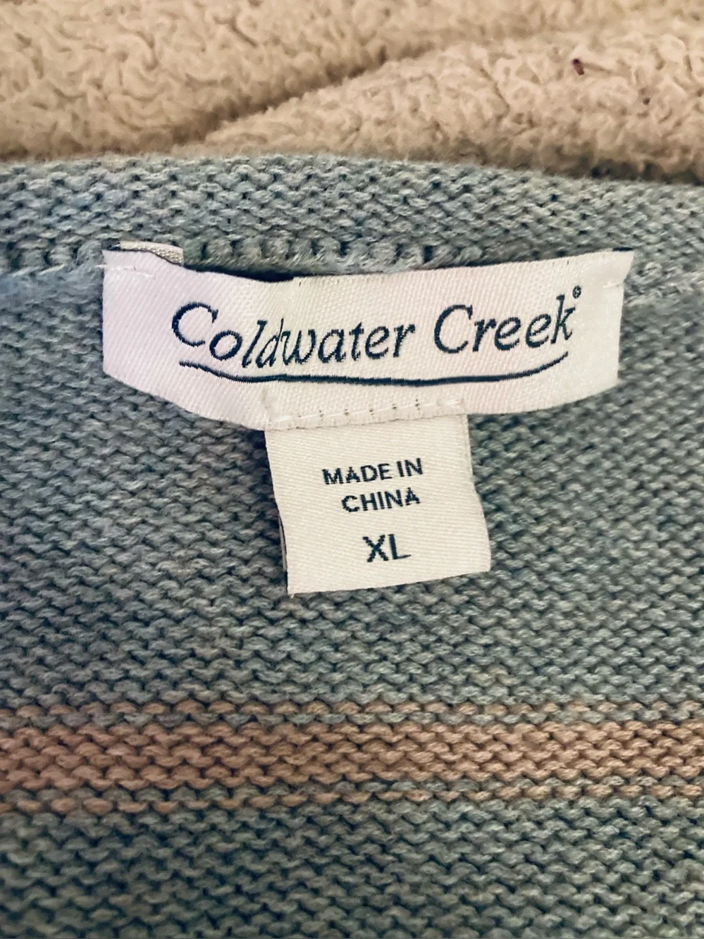 Coldwater Creek chunky striped
